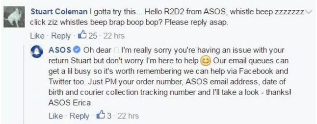 Asos Bot Social scandal