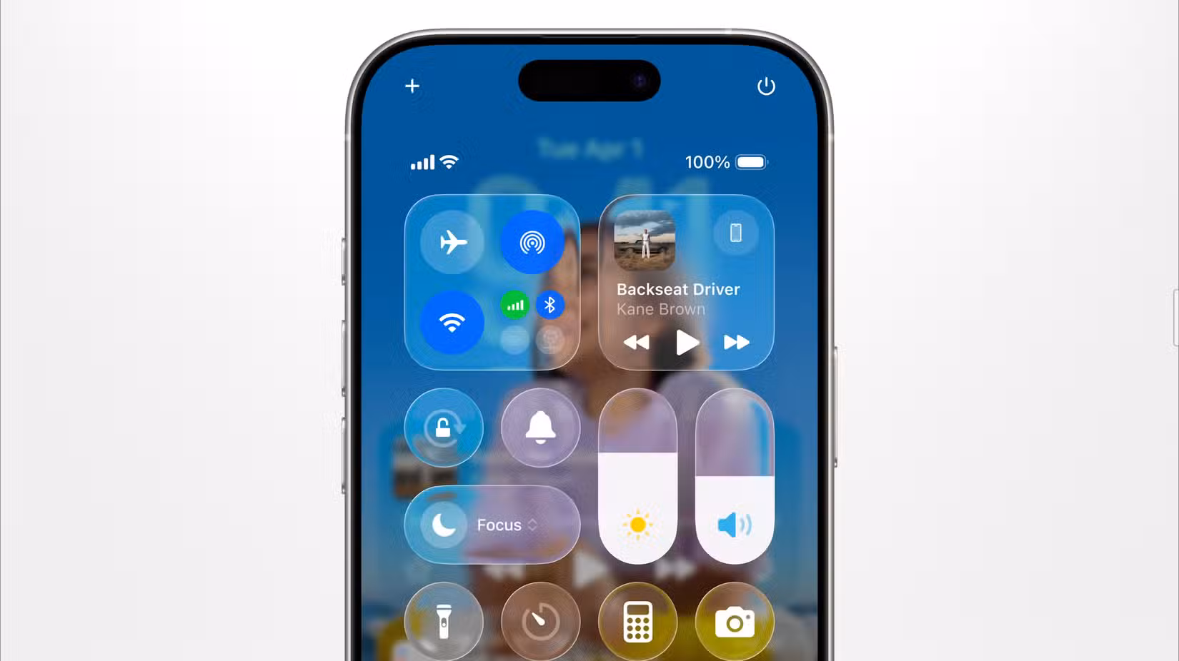 Control Centre in iOS 26