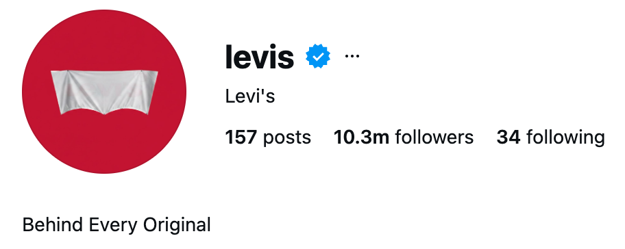 Levi's Instagram logo