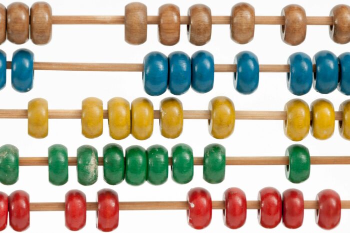 Abacus with bright colours